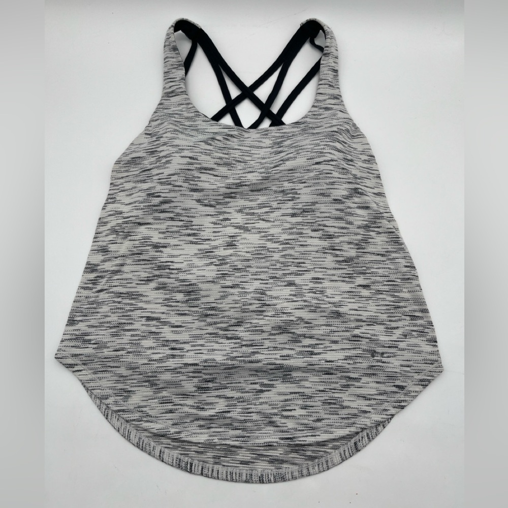 Lululemon Athletica Swiftly Tech Racerback Tank Top Built in Bra space dye knit